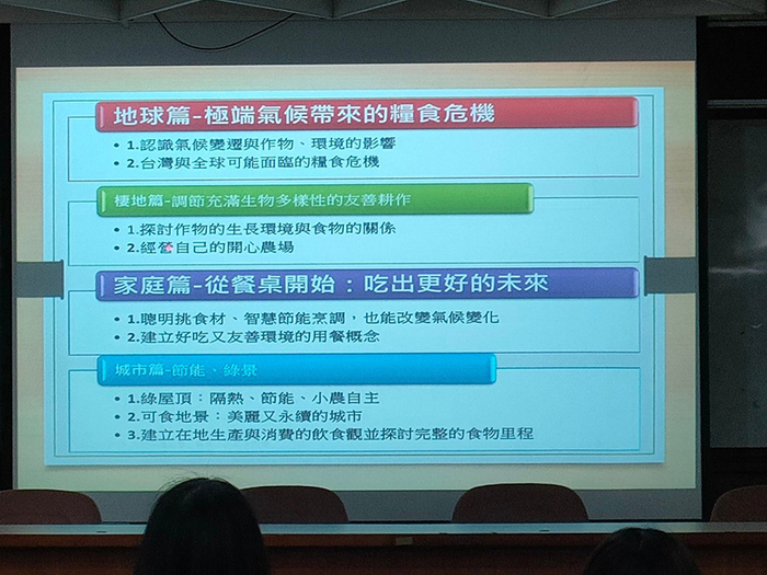 Semester 1, Academic Year 110 Environmental Education Seminar 